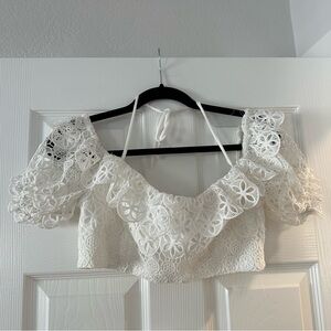 MAJORELLE Ria Top in White